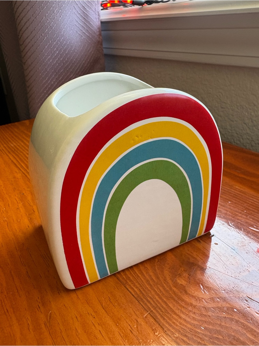 Ceramic Rainbow Container